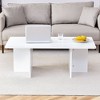NicBex Natural Wood Grain Coffee Table with Triangular Support,Simple Tea Table,Center Table for Living Room - 3 of 4
