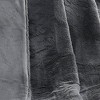 Royal Velvet 60"x70" Luxe Faux Rabbit Fur Throw in Gift Box Gray - 4 of 4