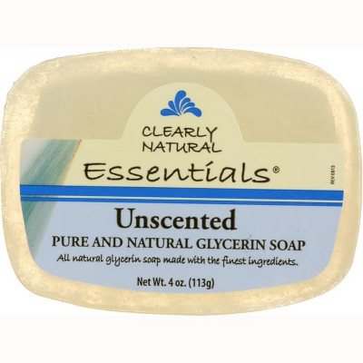 Unscented Pure and Natural Glycerine Soap – Clearly Natural