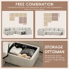 Merax Multifunctional Modular Pull-Out Sofa Bed with Storage Ottoman - 4 of 4