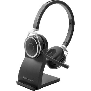 Spracht Prestige Combo Headset - USB - Wired/Wireless - Bluetooth - 33 ft - Over-the-head - Noise Cancelling Microphone - Black - 1 of 1