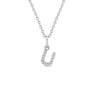 Girls' Cubic Zirconia Letter Sterling Silver Necklace - In Season Jewelry - 1 of 4
