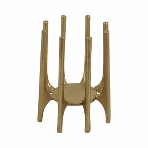 Aluminum Pillar Holder with Sculptural Elevated Spire Design for Modern Display - 1 of 4