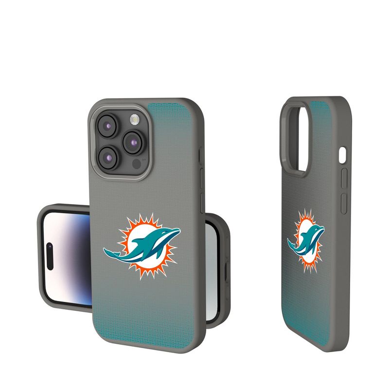 Keyscaper Miami Dolphins Linen Soft Touch Phone Case, 1 of 8