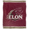 Elon University Logo Dots Silky Touch Blanket White 50x60 - 2 of 4