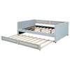 Whisen Blue Upholstery Daybed - 4 of 4