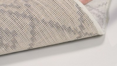 Ivory Multi 8' x 10' Synthetic Reversible Area Rug