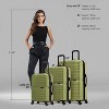 InUSA Aurum Lightweight Hardside Spinner 3pc Luggage Set - Green - image 3 of 4