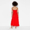 Women's Smocked Tiered Maxi A-Line Dress - Wild Fable™ Red - 3 of 3