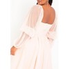 ELOQUII Women's Plus Size Tiered Puff Sleeve Dress - 4 of 4