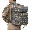 Link Military Backpack 45L Molle Army Tactical 3 Day Survival Waterproof Outdoor Fishing Hiking Camping Bug Out Backpack 900D Oxford Assault Pack - 4 of 4