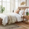 60" x 86" Oversized 100% Cotton Bed Throw Perfect Pecan - Theshold™ designed with Studio McGee - image 2 of 4