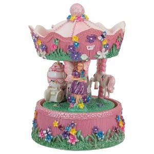 Northlight Children's Magical Fairy Animated Musical Carousel - 6.5" - 1 of 4