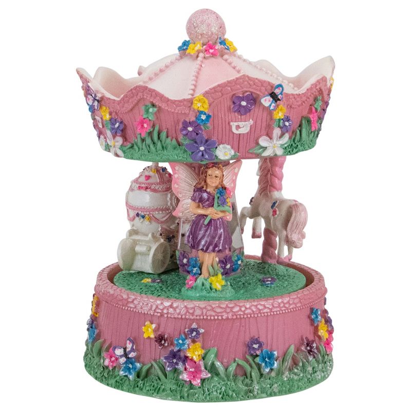 Northlight Children's Magical Fairy Animated Musical Carousel - 6.5", 1 of 7