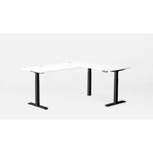 Autonomous Desk 2 L-Shaped Standing Desk Triple Motor 77 x 64 - 1 of 4