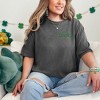 Simply Sage Market Women's Embroidered Lucky Typewriter Short Sleeve Garment Dyed Tee - 2 of 3
