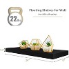 2 Pack (24"x9") Sorbus Floating Wall Shelves for Bedroom, Decor, Kitchen, Living Room - for Trophies, Frames, Bookshelf - 3 of 4