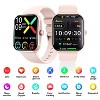 HONGGE Smart Watch with ECG, Uric Acid & Blood Health Monitoring, 1.85" HD Touchscreen, Bluetooth Calling, Bonus Leather Strap - 3 of 4