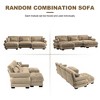 Christopher Knight Home Clare Modular Oversized Button Tufted Velvet Sectional Sofa with Movable Ottomans - 4 of 4