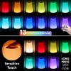 Racxily Dimmable Touch Lamp for Bedroom, Portable Table Bedside Desk Lamps, 5 Brightness and 13 RGB Colors - 3 of 4
