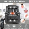 Coolbibila Power Lift Recliner Chair,Dual Motor Infinite Position With Vibration Massage And Lumbar Heating,180°Flat Electric Recliner - 3 of 4