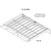 Acekool Full Size Floating Platform Bed Frame, Modern Design with Headboard, Footboard, Siderail, Easy Assembly, No Box Spring Needed - 2 of 4