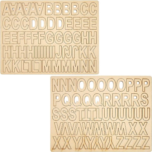 Bright Creations 120 Piece Wooden A Z Alphabet Letters Wood Letter Blocks For Kids Diy Arts Crafts Home Decor 2 Inches Target