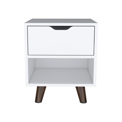 NicBex Nightstand with Drawers,Modern Side Table with Storage Space and Wood Frame,Bedside Table for Bedroom,Living Room