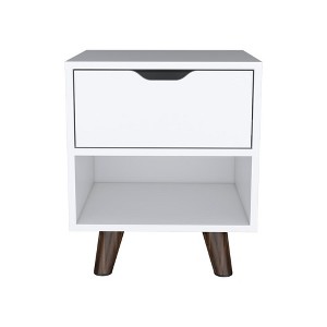 NicBex Nightstand with Drawers,Modern Side Table with Storage Space and Wood Frame,Bedside Table for Bedroom,Living Room - 1 of 4