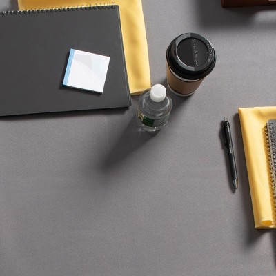 Charcoal Gray Round Polyester Tablecloth - 70 Inch