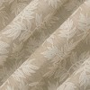 No. 918 1pc 50"x84" Koda Leaf Woven Jacquard Semi-Sheer Rod Pocket Curtain Panel Warm Taupe - 2 of 4