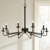 Franklin Iron Works Manfred Black Metal Chandelier 36" Wide Modern Industrial 10-Light Fixture for Dining Room House Foyer Kitchen Island Entryway - image 2 of 4