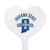 Indiana State University Sycamores Heart Love Cupcake Picks Toppers Decoration Set of 6 - 2 of 4