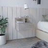NicBex 11.6 inch Height Floating Nightstand with 1 Drawer,Modern Side Table with Open Top Shelves,Bedside Table for Bedroom,Living Room - 2 of 4