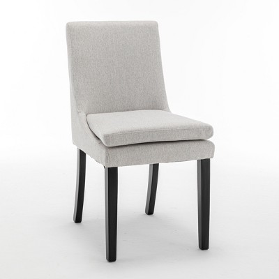 NicBex Modern Dining Chair Set of 2 Kitchen & Dining Room Chairs with Cushion Seats and Wood Legs Upholstered Linen Fabric Armless Chair