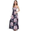 Women Strapless Maxi Boho Vintage Summer Beach Floral Print Hawaiian Party Long Dress - 2 of 3
