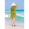 LA LEELA Women's Beachwear Summer Swim Beach Cover Ups for Bikini Sheer Cover up Dress Bathing Suit Swimsuit Coverups for Women - 4 of 4