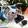 Unique Bargains Car Trunk Organizer with Cooler Bag with Reflective Strip Black Gray 1Pc - 3 of 4