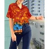 LA LEELA Women's Button Down Blouses Casual Summer Party Short Sleeve Tropical Vacation Button Up Blouse Shirt Dress Hawaiian Shirts - 4 of 4