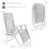 Tangkula 2PC Zero Gravity Chair Adjustable Recliners Textiliene - image 3 of 4