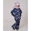 Deux par Deux Girl Two-Piece Play Snowsuit Navy Unicorn Print - 2 of 4