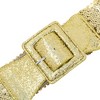 INSPIRE CHIC Women's Sequins Stretchy Bling Sparkly Shiny Wide Elastic Waist Belts 1 Pc - 2 of 4