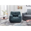 VYNXARIA Soft Teddy Fabric Tufted Foam Bean Bag Chair With Teddy Fabric Green - 4 of 4