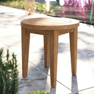 Modway Brisbane Teak Wood Outdoor Patio Side Table - 1 of 4