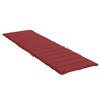 vidaXL Sun Lounger Cushion in Wine Red, 78.7"x23.6"x1.2" - Oxford Fabric Outdoor Patio Furniture Cushion with Soft Foam Fiber Filling - 4 of 4