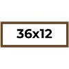 PosterPalooza | Panoramic Flat Gold Picture Frame - UV Acrylic, Foam Board Backing, Hanging Hardware - 2 of 4