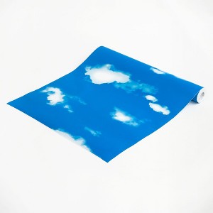 Slickblue Blue Sky Peel and Stick Wallpaper - 17.7" x 394", Removable, Waterproof Vinyl for Any Room - 1 of 3