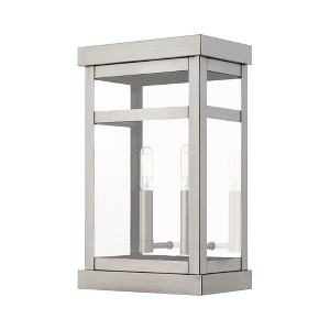 Livex Lighting Hopewell 2 - Light Wall Light in  Brushed Nickel - 1 of 2