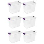 Sterilite 27 Quart ClearView Clear Plastic Stacking Storage Container