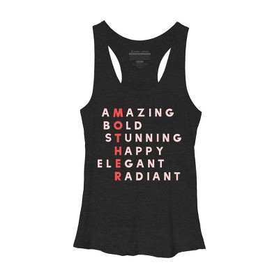 Women's Design By Humans Mother's Day Amazing Mom Definition By programmerhumor Racerback Tank Top